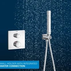 Grohe Precision Thermostat Perfect inbouw douchesysteem met Vitalio Rain Mono 310 hoofddouche vierkant Chroom