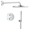Grohe Precision Thermostat Perfect inbouw douchesysteem met Vitalio Rain Mono 310 hoofddouche rond Chroom