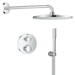 Grohe Precision Thermostat Perfect inbouw douchesysteem met Vitalio Rain Mono 310 hoofddouche rond Chroom