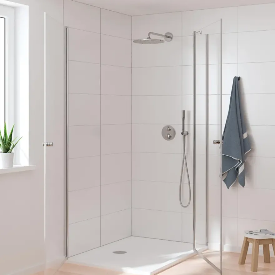 Grohe Precision Thermostat Perfect inbouw douchesysteem met Vitalio Rain Mono 310 hoofddouche rond Chroom
