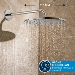 Grohe Precision Thermostat Perfect inbouw douchesysteem met Vitalio Rain Mono 310 hoofddouche rond Chroom