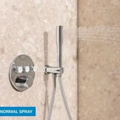 Grohe Precision Thermostat Perfect inbouw douchesysteem met Vitalio Rain Mono 310 hoofddouche rond Chroom