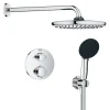 Grohe Precision Thermostat Perfect inbouw douchesysteem met Vitalio Comfort 250 hoofddouche rond Chroom