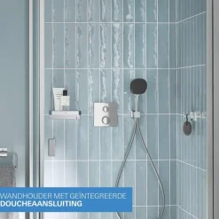 Grohe Precision Thermostat Perfect inbouw douchesysteem met Vitalio Comfort 250 hoofddouche vierkant Chroom