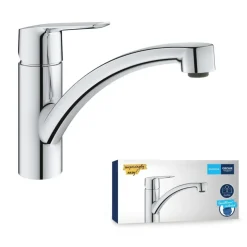 Grohe Quickfix keukenkraan Start lage uitloop chroom