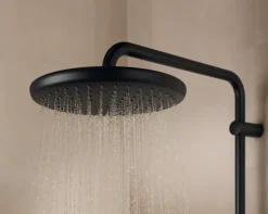 Grohe regendoucheset Quickfix Vitalio Start met handdouche 2 standen zwart - hartafstand kraan 15 cm