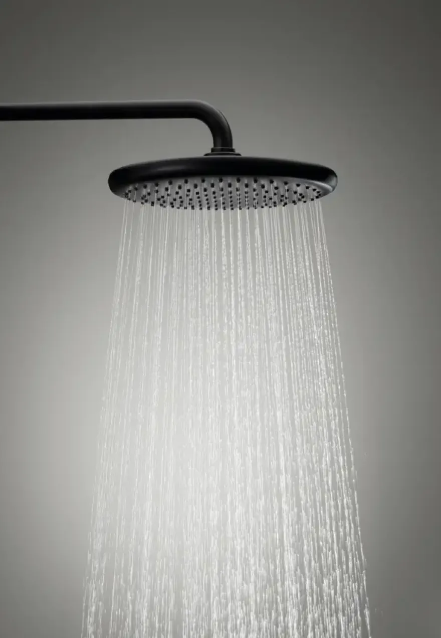Grohe regendoucheset Quickfix Vitalio Start met handdouche 2 standen zwart - hartafstand kraan 15 cm