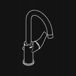 GROHE Start Flow L-size éénhendel wastafelkraan met waste Chroom