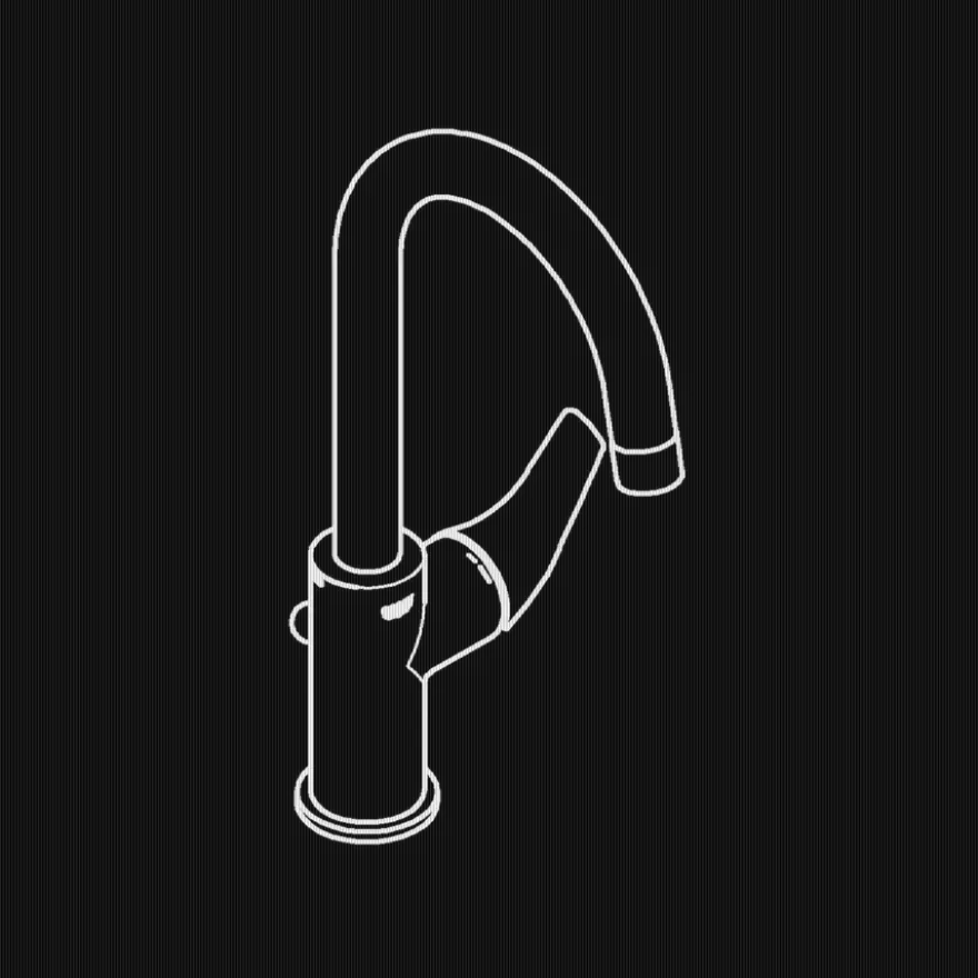 GROHE Start Flow L-size éénhendel wastafelkraan met waste Chroom