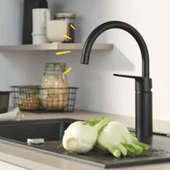 Grohe Start Keukenmengkraan C-Uitloop Mat Zwart