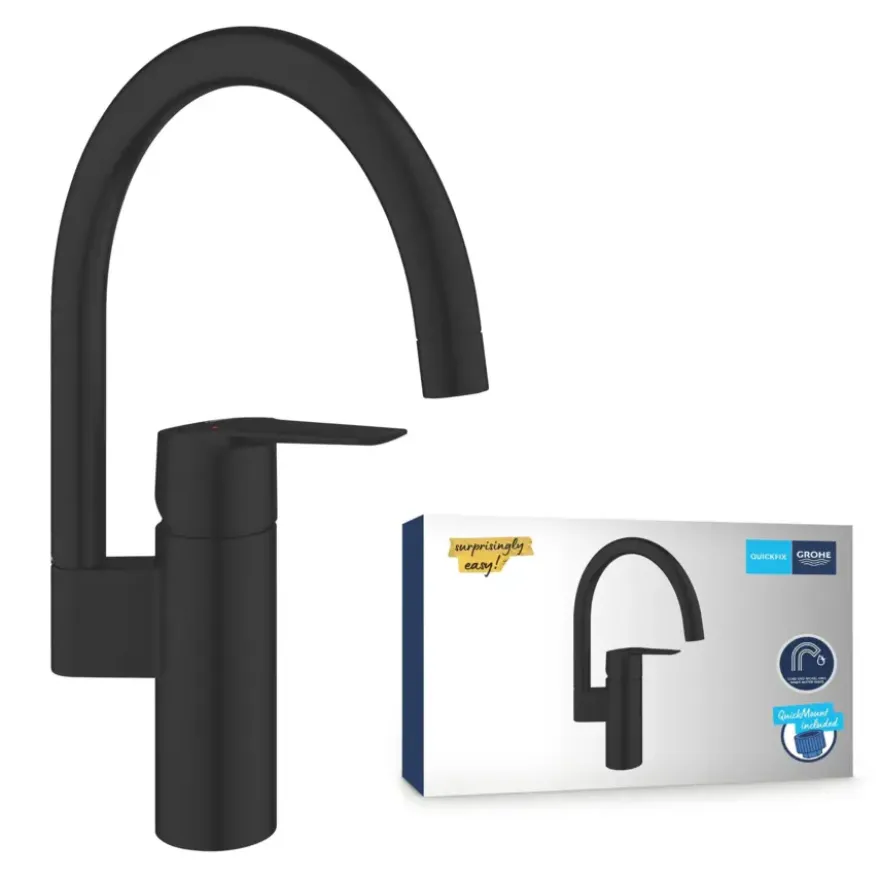 Grohe Start Keukenmengkraan C-Uitloop Mat Zwart