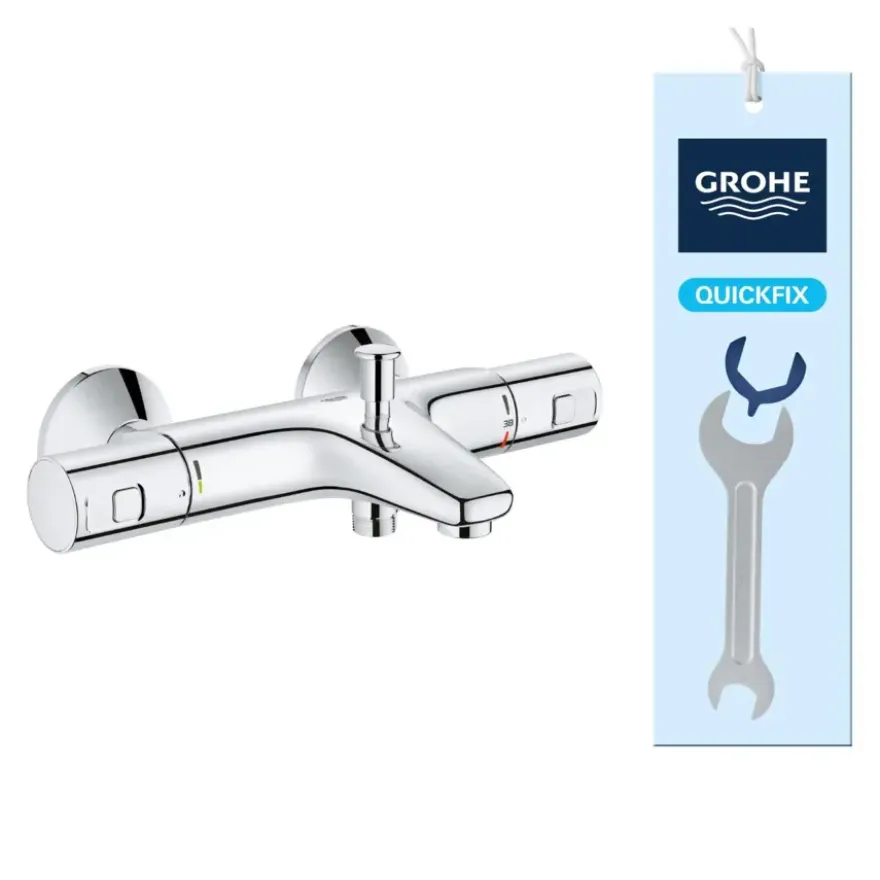 Grohe thermostatische badkraan Precision Start - chroom 15 cm