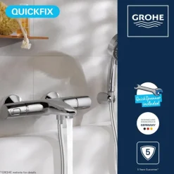 Grohe Thermostatische Badkraan Precision Trend Chroom 15 cm