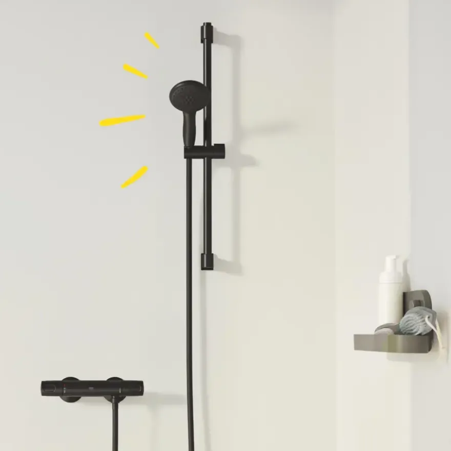 Grohe Thermostatische Douchekraan Precision Trend New 12 cm Mat Zwart