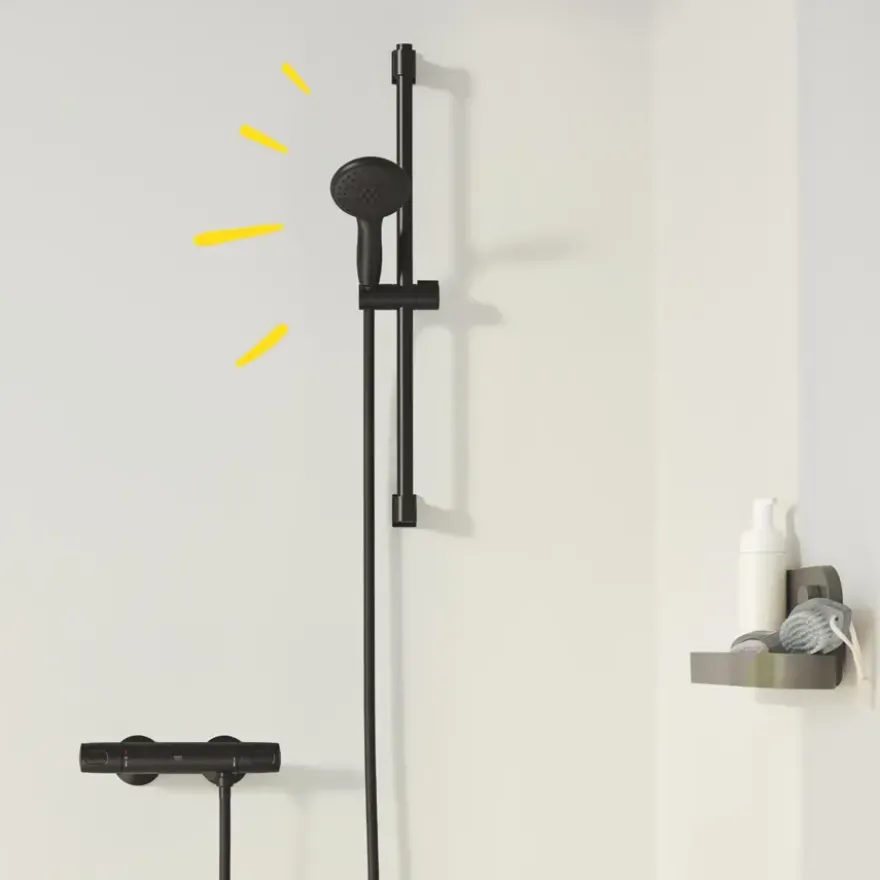 Grohe Thermostatische Douchekraan Precision Trend New 12 cm Mat Zwart