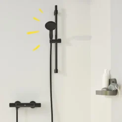GROHE Vitalio Start doucheset Precision Start met thermostaatkraan mat zwart