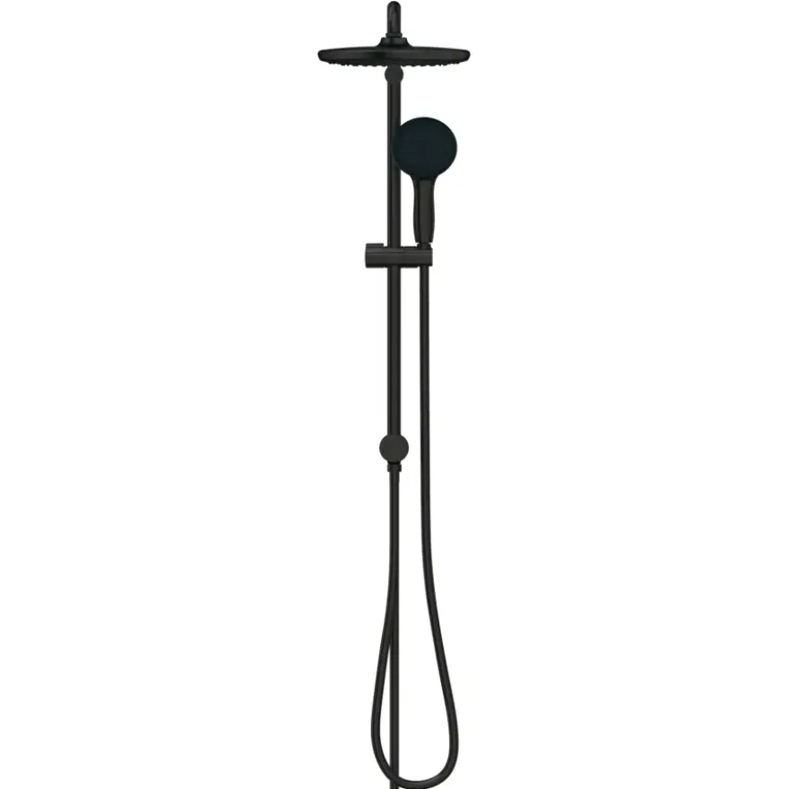 Grohe Vitalio Start 250 Flex douchesysteem met omstelling Rond, Max. 8,0L/Min Bij 3 Bar Mat Zwart