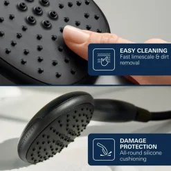 GROHE Vitalio Start 110 glijstangset douche mat zwart 60 cm
