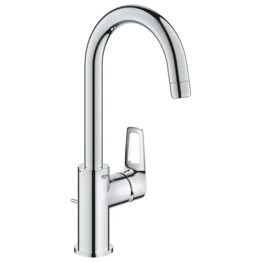 Grohe wastafelkraan Quickfix Start Loop L-Size hoge uitloop met waste
