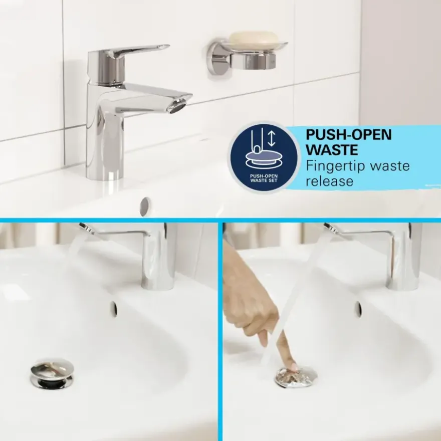 Grohe wastafelkraan Start M-size uittrekbaar QuickFix chroom
