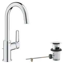 Grohe Wastafelmengkraan Start Loop L-size Push Open Chroom
