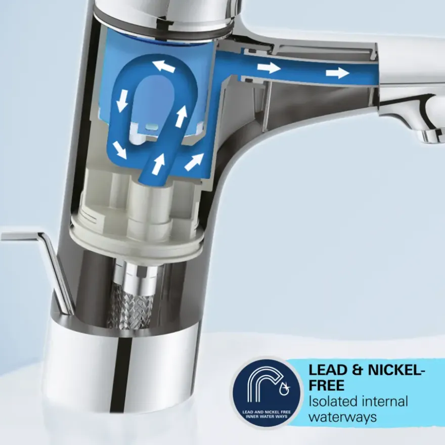 Grohe Wastafelmengkraan Start S-Size met Waste Chroom