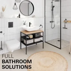 GROHE wastafelmengkraan Start Loop S-Size push open mat zwart