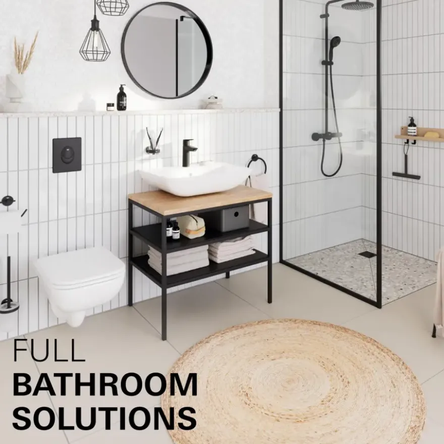 GROHE wastafelmengkraan Start Loop S-Size push open mat zwart