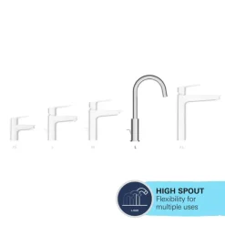 Grohe Wastafelmengkraan Start L-Size met waste Mat Zwart