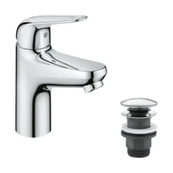 Grohe Wastafelmengkraan Swift S-size Push Open Chroom