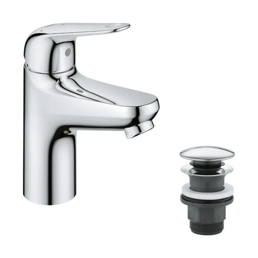 Grohe Wastafelmengkraan Swift S-size Push Open Chroom