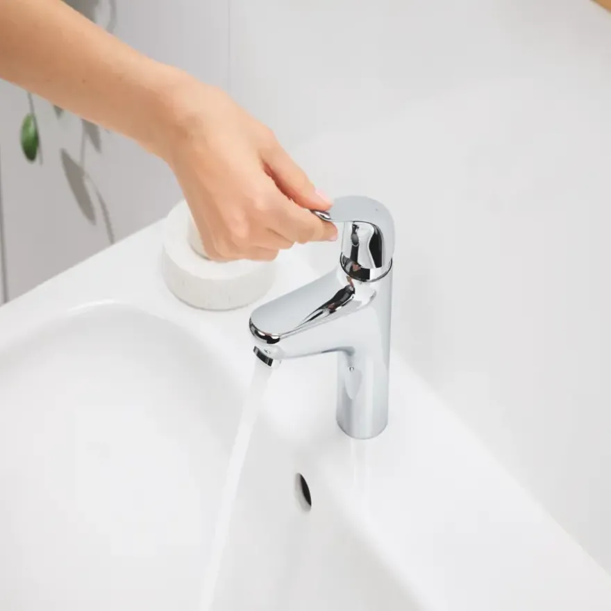 Grohe Wastafelmengkraan Swift M-size Push Open Chroom