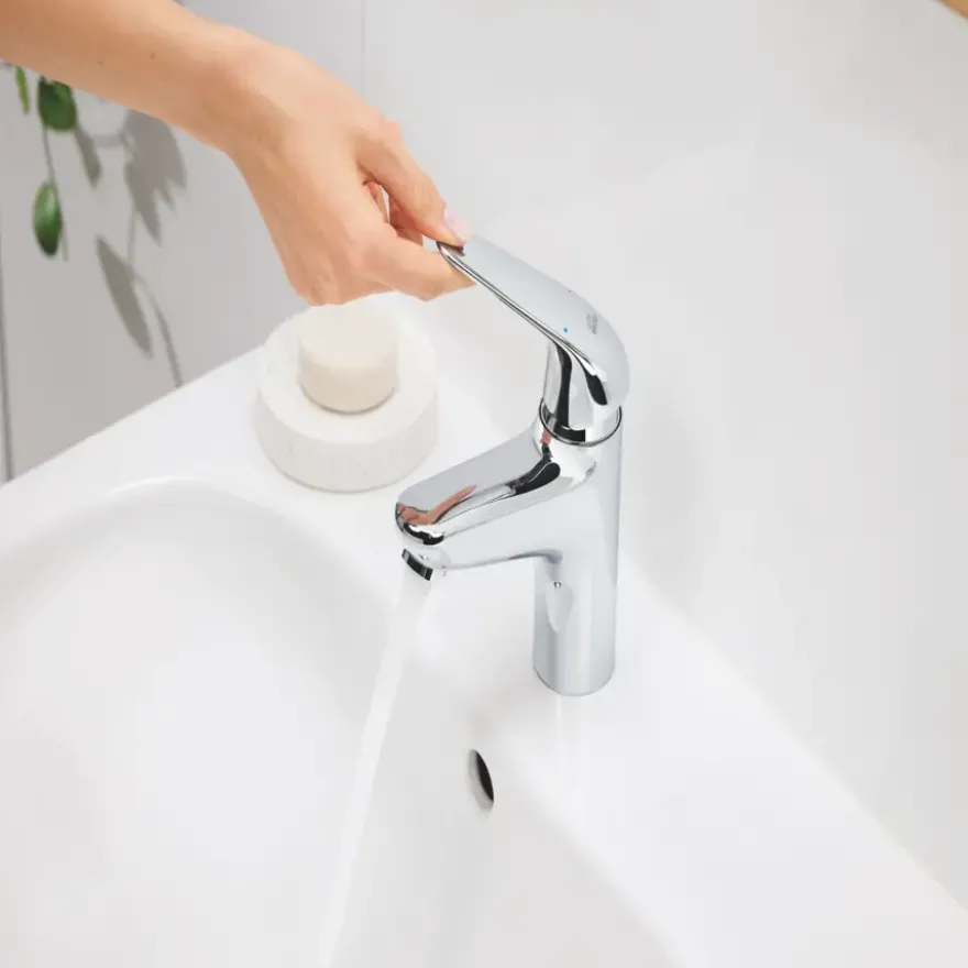 Grohe Wastafelmengkraan Swift M-size Push Open Chroom