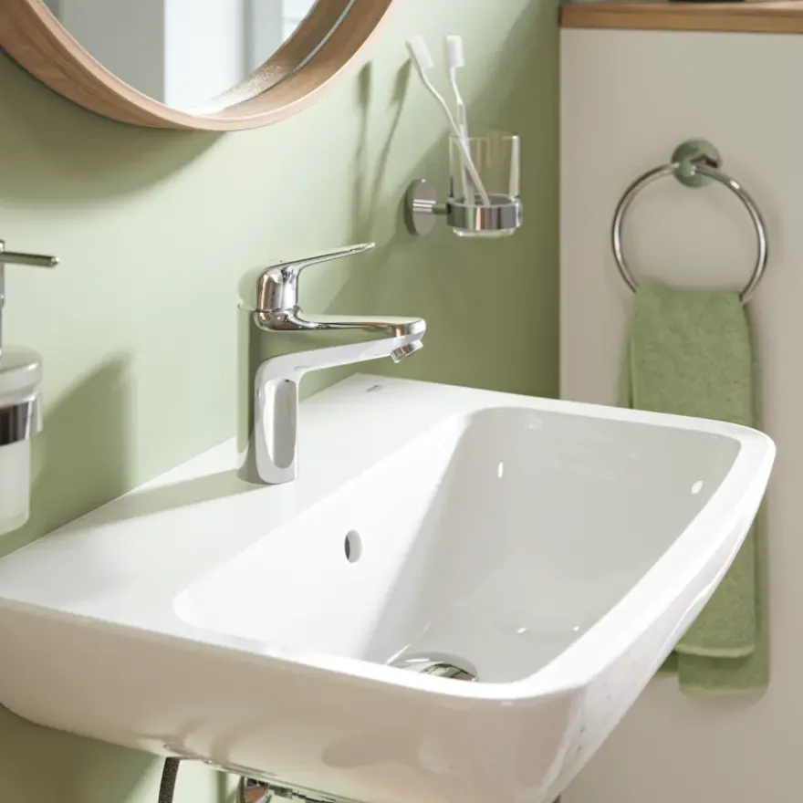 Grohe Wastafelmengkraan Swift M-size Push Open Chroom