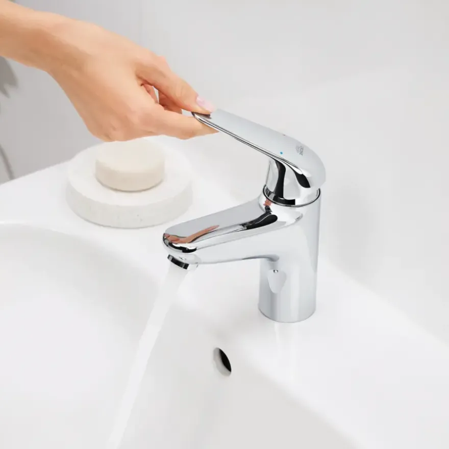 Grohe Wastafelmengkraan Swift M-size Push Open Chroom