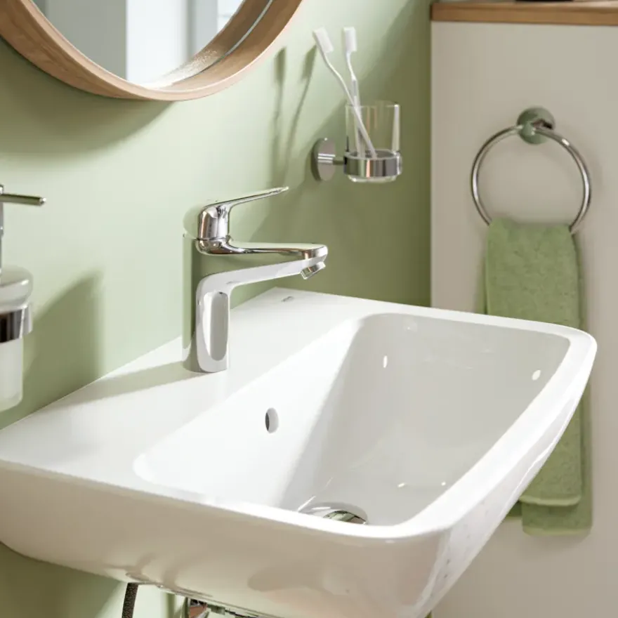 Grohe Wastafelmengkraan Swift M-size Push Open Chroom