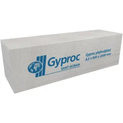 Gyproc gipsplaat 60x200 cm dikte 0,95 cm (RK)