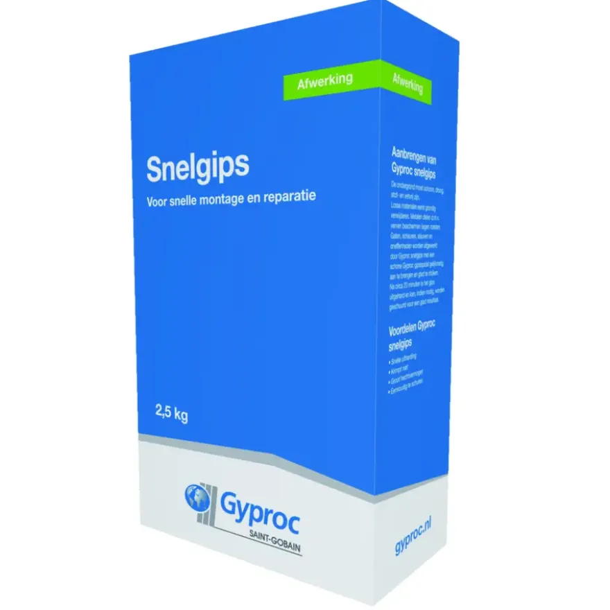 Gyproc snelgips wit 2,5 kg