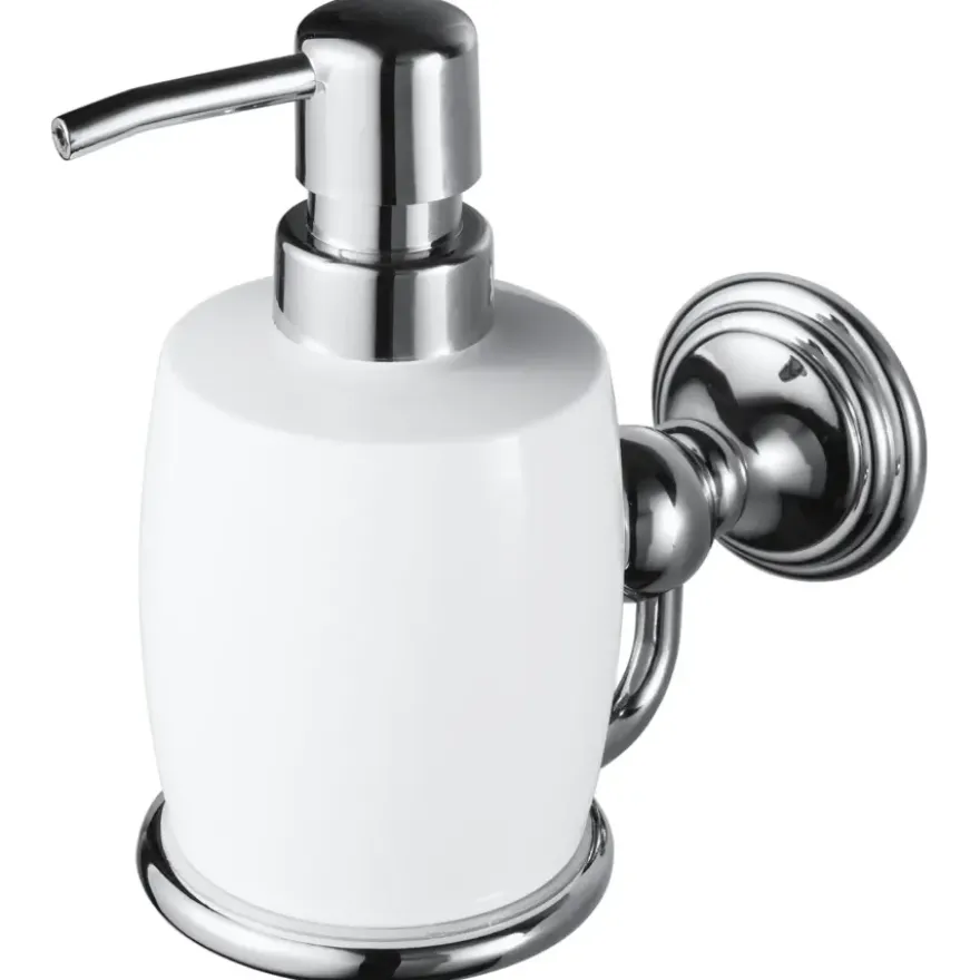 Haceka Allure zeepdispenser chroom keramiek