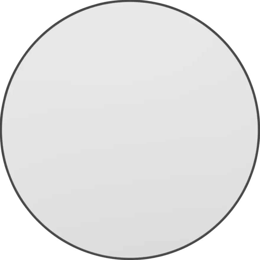 Haceka badkamerspiegel Deco mat zwart Ø 80 cm rond