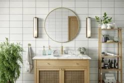 Haceka badkamerspiegel Deco geborsteld goud Ø 80 cm rond