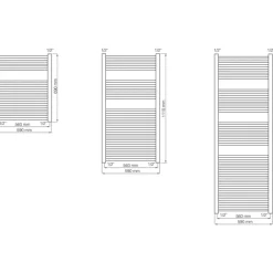 Haceka designradiator Sinai grijs 1110 mm x 590 mm