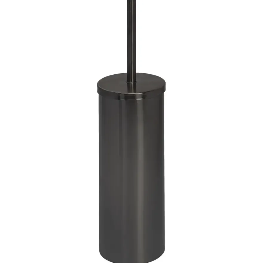 Haceka Kosmos toiletborstelset met koker met gun metal