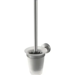 Haceka Kosmos toiletborstelset glas RVS look geborsteld mat