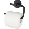 Haceka Kosmos toiletrolhouder zonder klep mat zwart