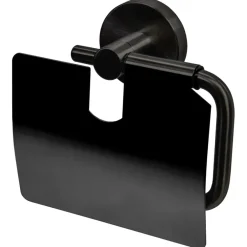 Haceka Kosmos toiletrolhouder met klep grafiet