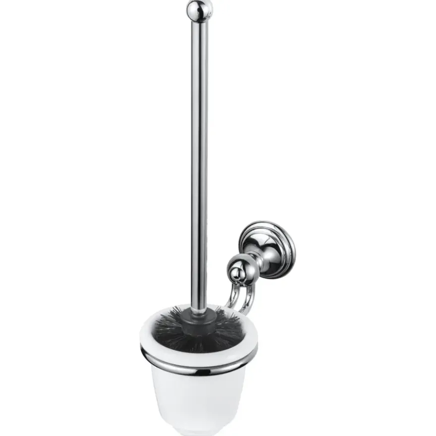 Haceka toiletborstelset Allure chroom keramiek