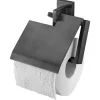 Haceka toiletrolhouder Edge met klep grafiet