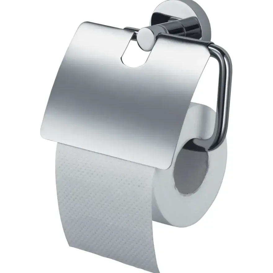 Haceka toiletrolhouder Kosmos met klep chroom