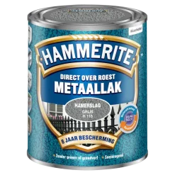 Hammerite Direct over Roest metaallak hamerslag grijs 750 ml